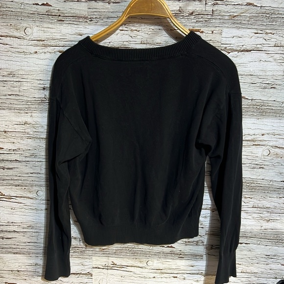 Frank & Oak Black V-Neck Sweater - Picture 8 of 8